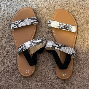 Snake Skin Sandals
